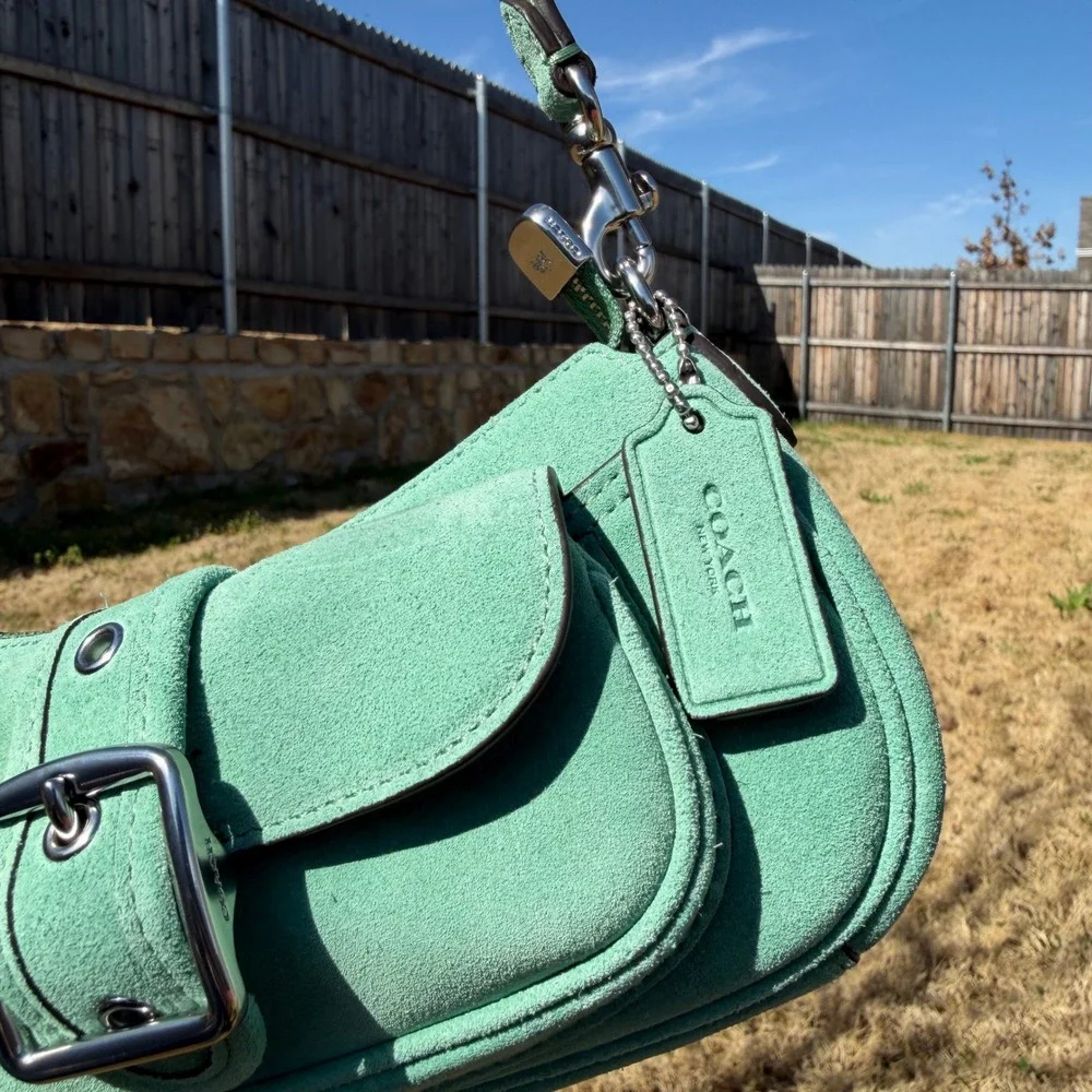 Coach womens suede